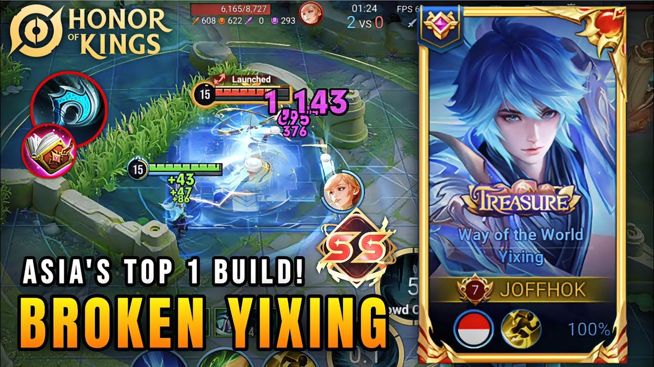 Yixing INSANE CONTROL! Unstoppable Mid Lane Gameplay | Honor of Kings