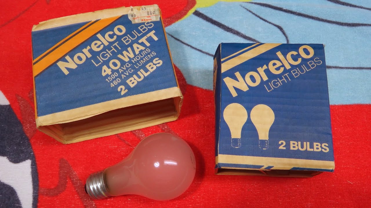 Norelco 40watt Frosted Incandescent Light Bulbs YouTube