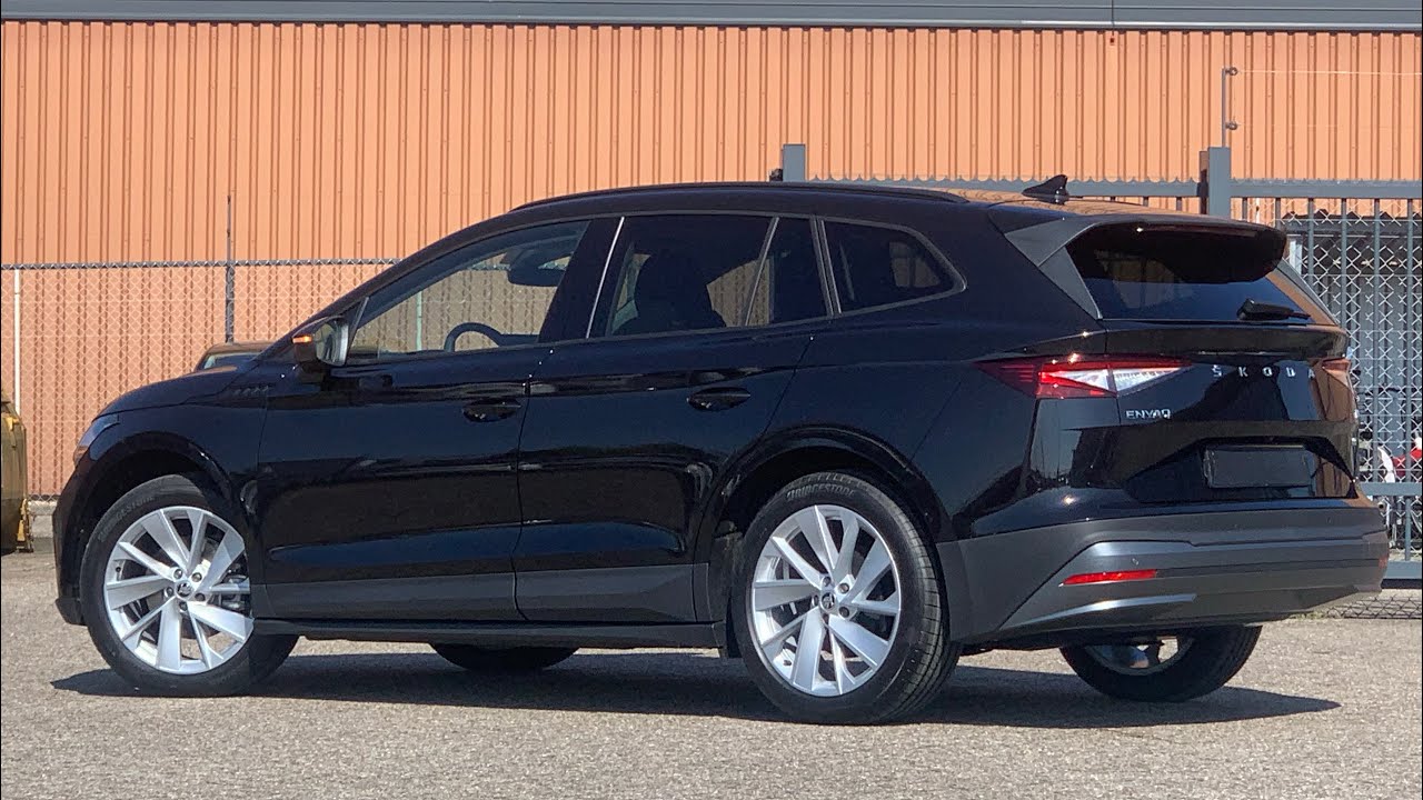 Skoda NEW Enyaq 2021 in 4K IV60 Black Magic Metallic 20 inch Vega Walk Around & Detail inside