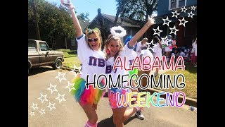 college weekend in my life | homecoming weekend | university of alabama
