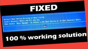 Fix Default Boot Device Missing or Boot failed on lenovo | How to fix boot device not found.