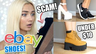 TRYING ON SHOES I BOUGHT ON EBAY UNDER £10!!!