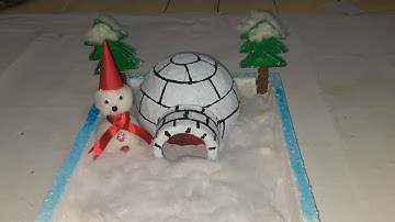 Igloo making for school project/How to make igloo model for school project/Igloo model/Igloo project