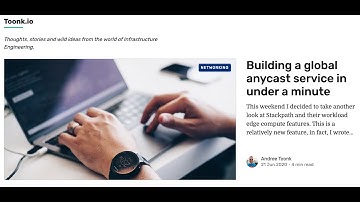 Building a global anycast service in under a minute