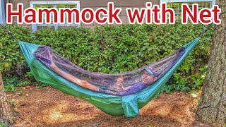 Tolaccea Camping Hammock with Self Supporting Mosquito Net