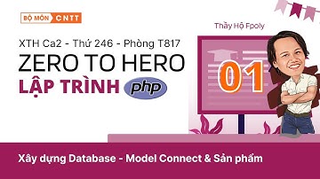 XTHCa2T246 - Xây dựng database - Model Connect - Product - Lập trình PHP from Zero to Hero