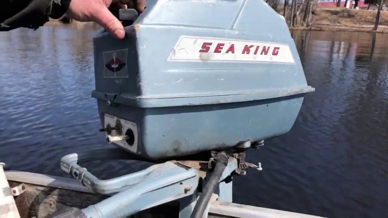 1962 Sea King 5hp outboard motor YouTube
