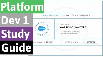 Salesforce Certified Platform Developer 1 Study Guide | August 2020