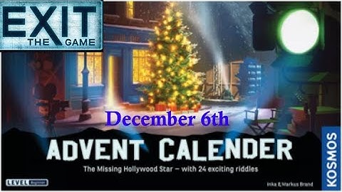 Exit The Game: The Missing Hollywood Star - December 6th