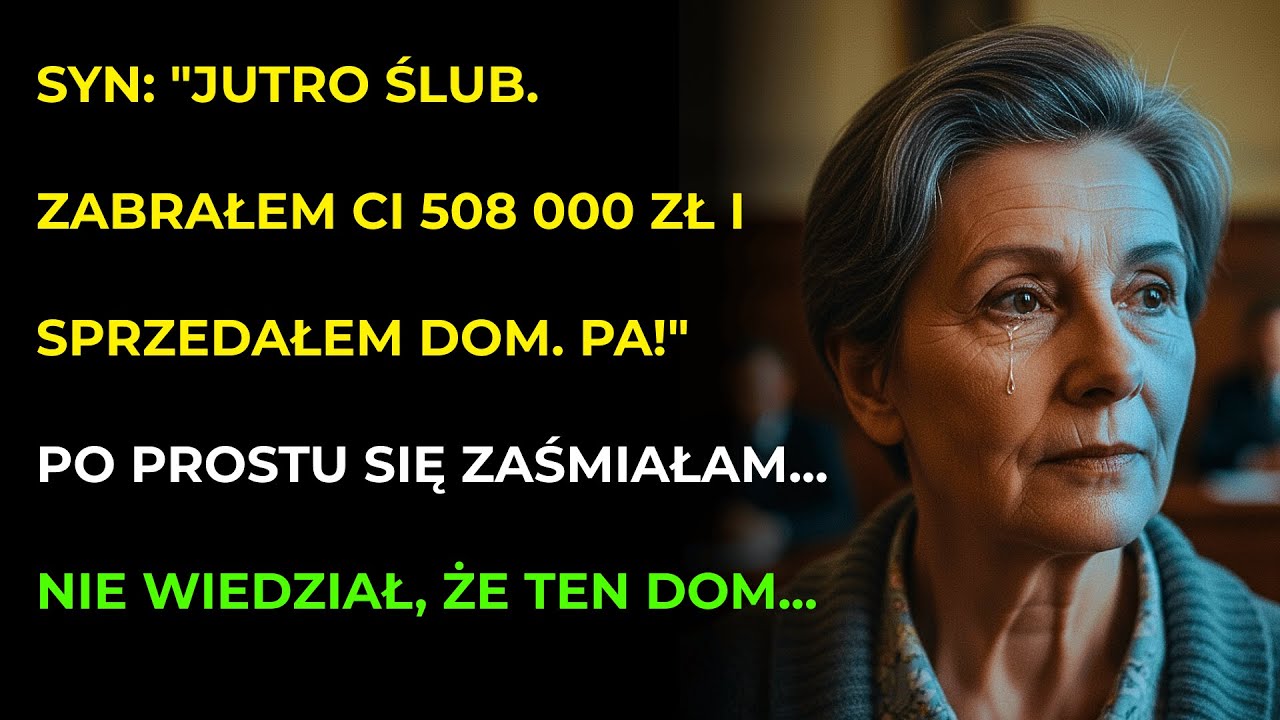 „Mamo, jutro ślub, wypłaciłem twoje pieniądze”. Nie wiedział, że ta rozmowa zniszczy mu całe życie!