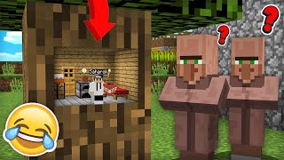 Я СТАЛ РЕБЁНКОМ И ПОИГРАЛ С  ЖИТЕЛЯМИ В ПРЯТКИ В МАЙНКРАФТ 3 | Saharok Play Minecraft