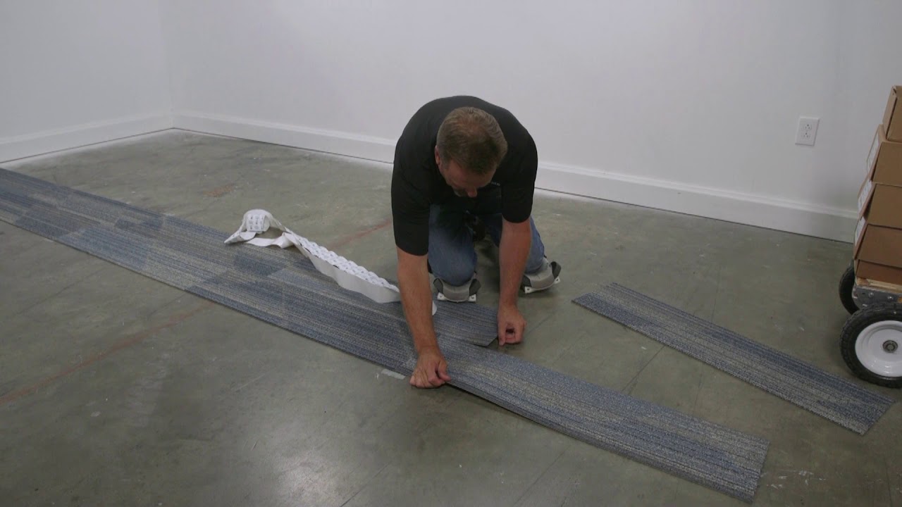 Installing Interface Carpet Tile with TacTiles YouTube
