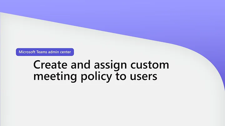 Create and assign custom meeting policy to users In Teams admin center - DayDayNews