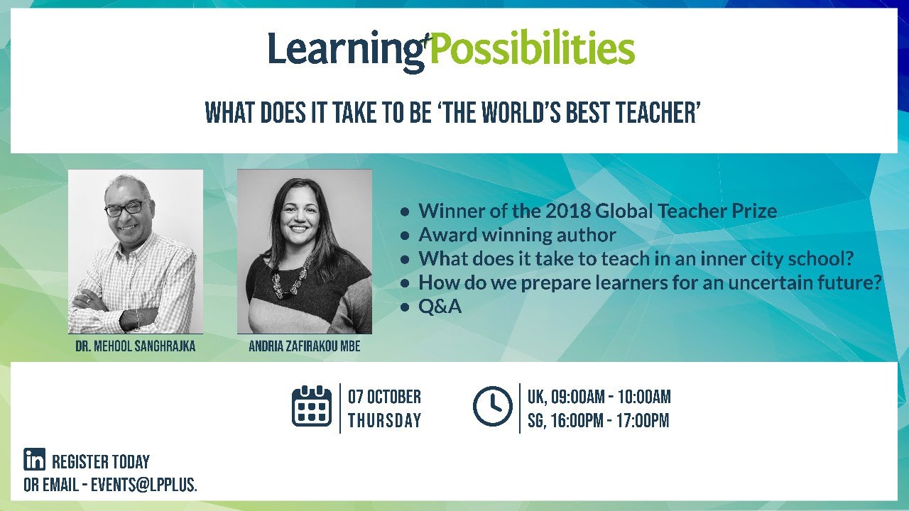 What does it take to be 'the world's best teacher' YouTube