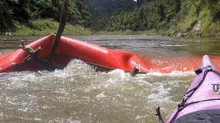 Kayaking the Whanganui - Poukaria to Mangapapa
Kayaking between Poukaria and Mangapapa campsites on the Whanganui river, we paddle up tributaries, see a waterfall, a wrecked canoe stuck on a tree, and experience some of the most beautiful scenery in the world.
The boat is a QK Tasman Express, carbon fiber wing paddle, and filmed on GoPro hero 4 cameras. Kayaking the Whanganui - Poukaria to Mangapapa