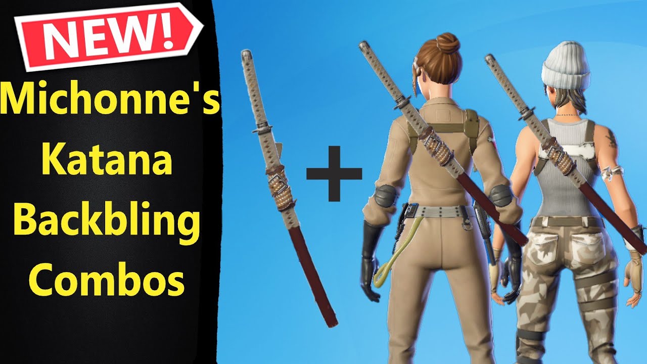 Michonne's Katana Backbling Combos in Fortnite