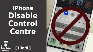 How to Disable Control Centre in iPhone/iPad Lock Screen and Applications | Techie Prashant | HINDI
