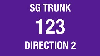 SBS Transit Trunk 123 (Direction 2) | Bus Service Hyperlapse