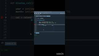 Ultimate Python Calendar Month Tutorial You NEED To Watch!#shorts