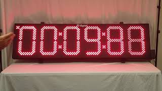 DC-156UTW-6-Digit-15inch LED Outdoor Multi Function Timer, Time of Day Clock, RF wireless Controlled