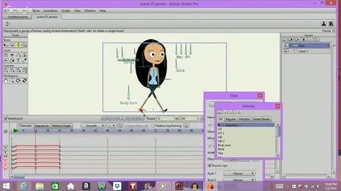 Kazumi Chan Productions l walk cycle l Anime Studio Pro