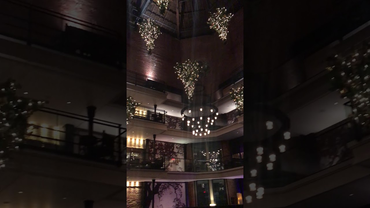 The Upside Down Christmas Trees at the Liberty Hotel in Boston