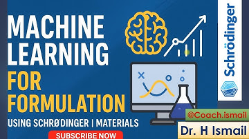 Machine Learning for Formulations | Biomaterial | Schrodinger Property Prediction | Chemoinformatics