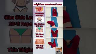 Lose Weight Fast at Home 🔥 4 Easy Exercises #shorts