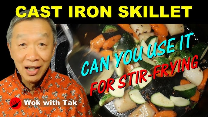 Lodge Cast Iron Mini Wok Review  Making No-Slime Stir Fried Okra 