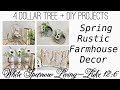 4 DOLLAR TREE DIYS FARMHOUSE SPRING DECOR PROJECTS