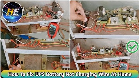 How To Fix UPS Battery Not Charging Wire At Home | Harris Engineer