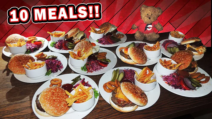 THREE Professional Eaters vs TEN Slovak Burger Mea...