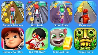 Subway Princess,Bus Rush,Street Rush,MetroLand,Subway Surf City,Tag with Ryan,Tom Gold Run screenshot 5