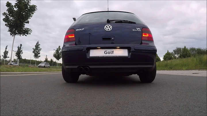 Volkswagen Golf IV 2.8 V6 4Motion Stock Exhaust Sound (1080p Full HD)