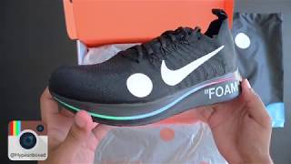 SNEAKER UNBOXING: Nike x Off White Zoom Fly Mercurial Black Unboxing