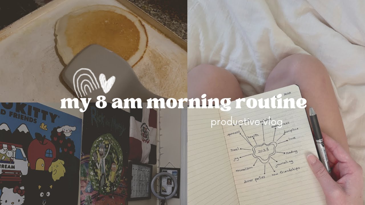 MY 8am MORNING ROUTINE * realistic and productive * - YouTube