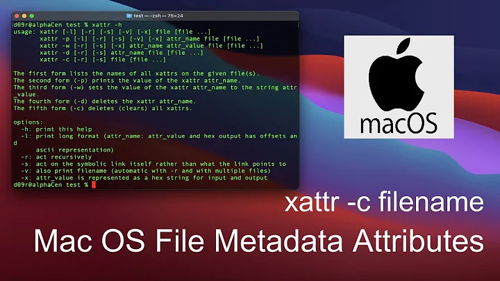 How to remove file metadata on macOS using xattr command #MacMetadataAttributes