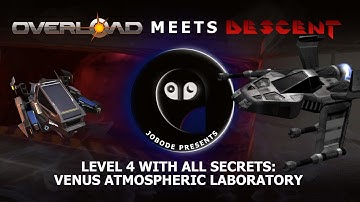 Overload meets Descent | Level 4 with the good old music | Playthrough / gameplay with all secrets