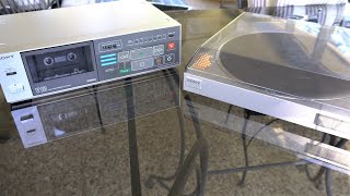 Sony PS-LX10 Turntable and TC-V10 Tape Deck (1984)