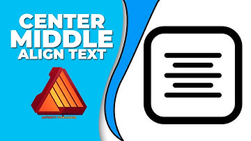 How to center and middle align text in Affinity publisher