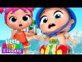 Oh No Be Safe in the Water, Baby John! | Little Angel And Friends Kid Songs