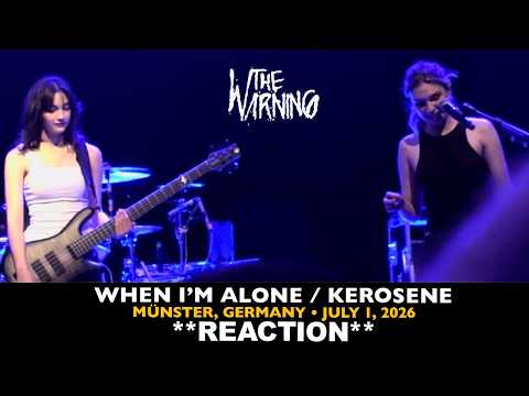 Musicians REACT to The Warning: When I'm Alone, Kerosene (Münster July 1, 2026)