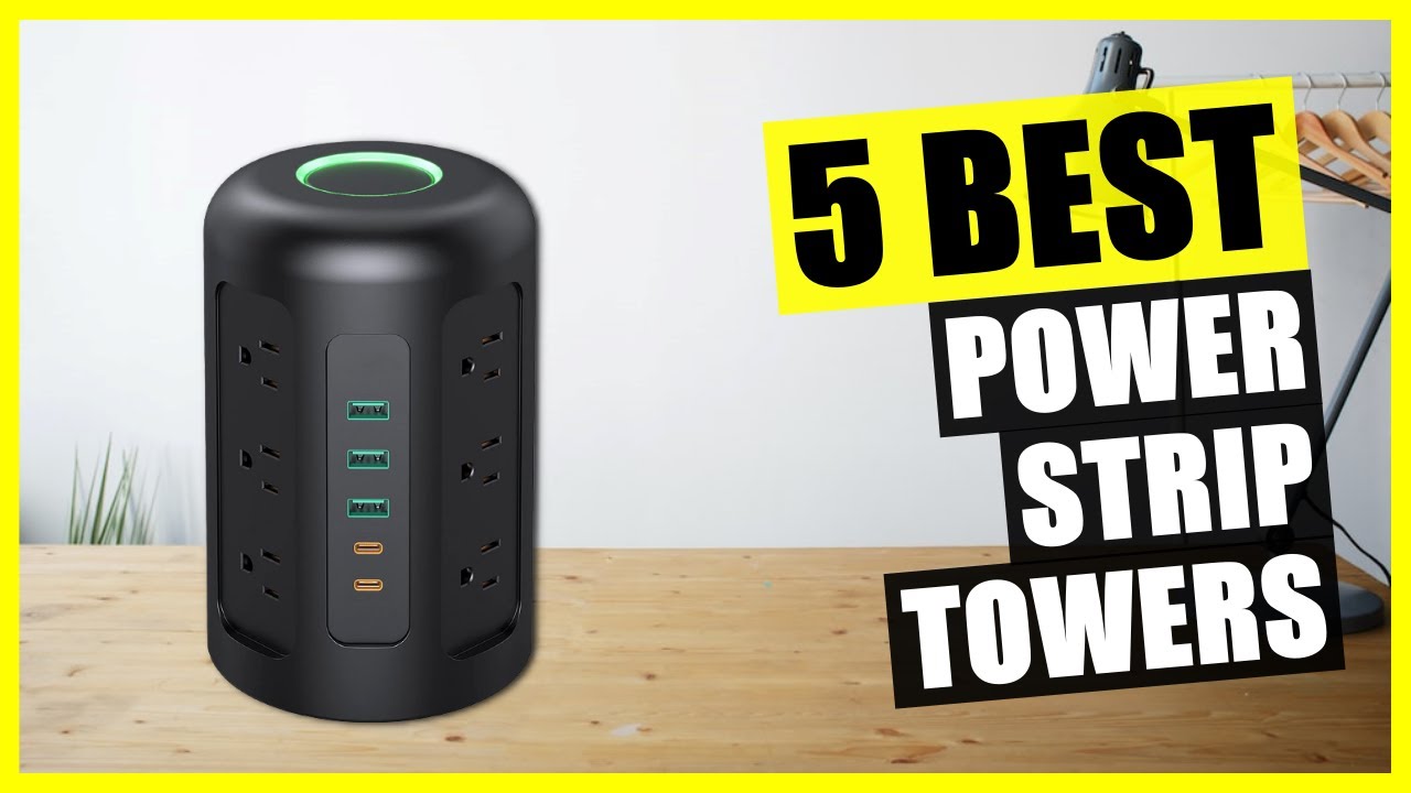 TOP 5: Best Power Strip Tower 2023 | Surge Protection with USB Ports