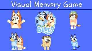 Visual Memory Game: Bluey #bluey #blueyandbingo #blueyfullepisodes #blueytoys #netflix #disney