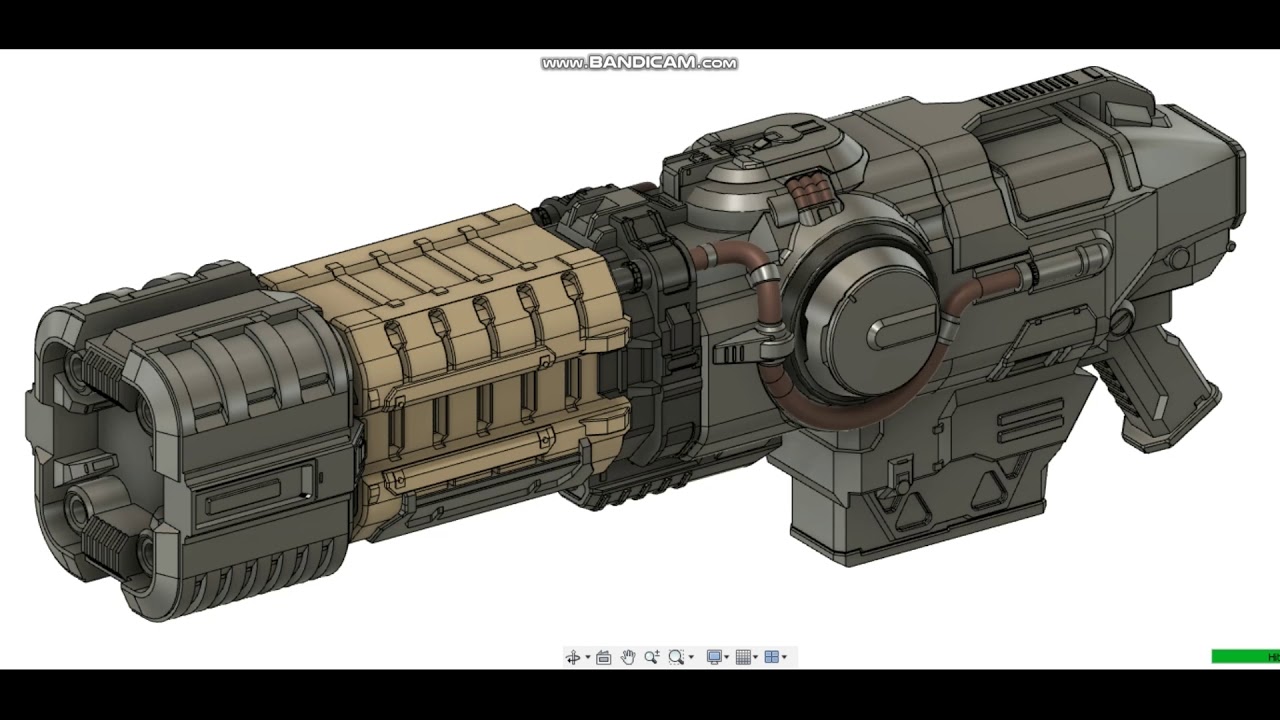 TimeLapse DOOM Gun Eternal (3D model creation Fusion 360)