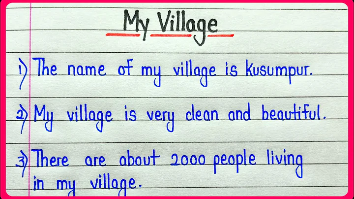 10 lines on my village in english || My village essay in english 10 lines - DayDayNews