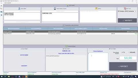 Cep Telefon Teknik Servis Takip Programı Bölüm 1