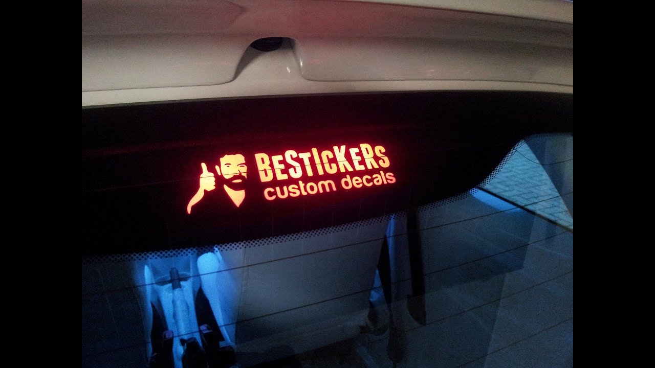 NWpangu Luce Posteriore Dell'automobile, Alta Posizione 3rd Luce Freno Universale Veicolo Strobe Luce Di Arresto, Nero Shell - Foto 6