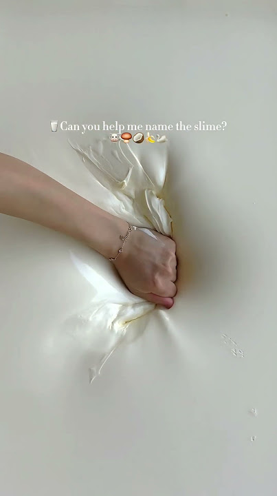 Obsessed with this slime, creamy and stretchy. Do you like long version ASMR? #asmr #slime