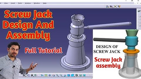 Screw Jack Design and Assembly full video | Assembly and Design of Screw Jack in Catia | Mech20 Tech